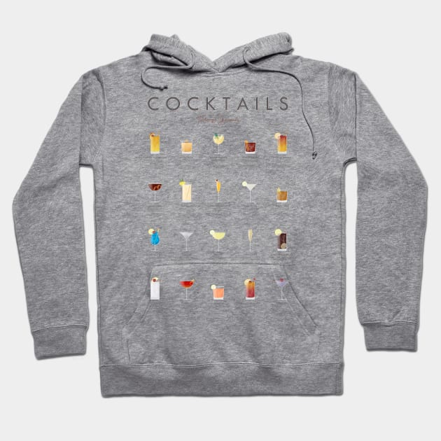 Cocktails Todays Specials Hoodie by Dennson Creative